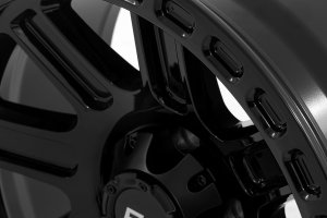 Wheel - Rough Country - 84 Series, 18x8.5, 5x5, +0mm Offset - Gloss Black